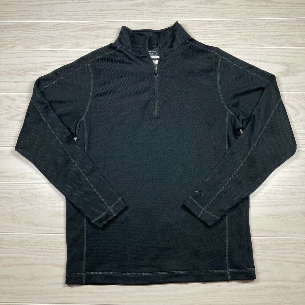 Nike Golf Men's Sphere Dry 1/4 Zip Top Pullover Black Size Medium Optio